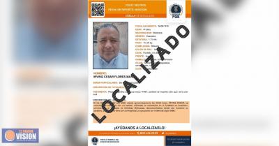 FGE informa localización con vida de médico reportado como desaparecido 