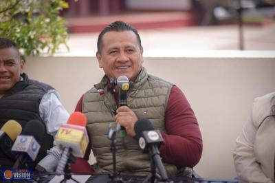 Desde Zacapu, Torres Piña inicia recorridos por la Defensa de la Soberanía Nacional