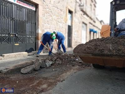 Ooapas da seguimiento a trabajos con retiro de escombro en distintos puntos de Morelia 