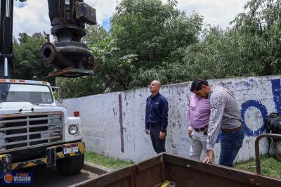 Supervisa Adolfo Torres acciones para restablecer el servicio en el rebombeo Guillermo Prieto