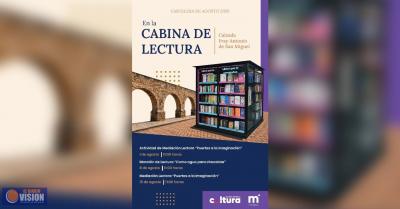 Presenta SeCultura actividades de agosto en cabinas de lectura