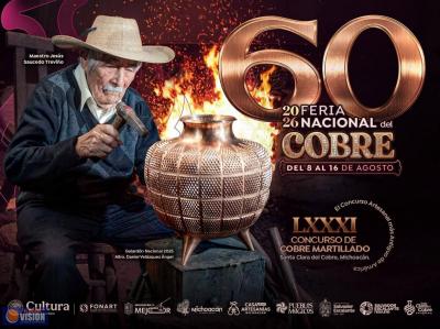 Feria Nacional del Cobre, reunirá tradición, arte y gastronomía