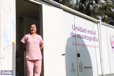 SSM llevará unidades móviles de mastografía a 10 municipios de Michoacán